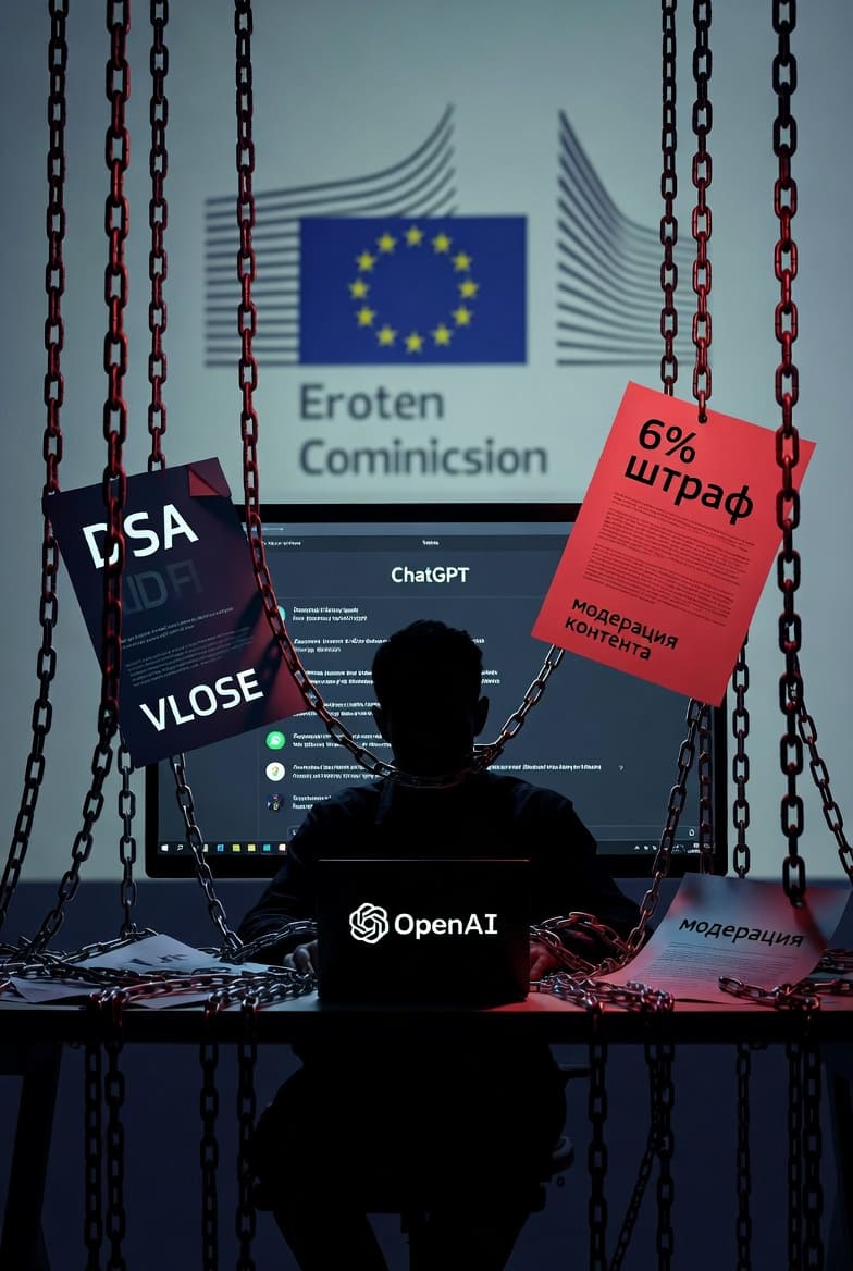 Еврокомиссия официально начала процедуру присвоения ChatGPT статуса Very Large Online Search Engine (VLOSE)